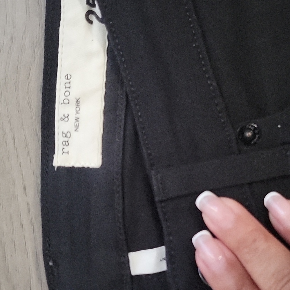 Rag & Bone Black Cate Mid Rise Skinny Jeans - Picture 2 of 4